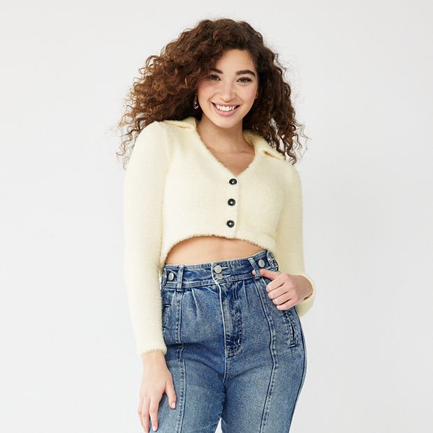 Kohls womens button down on sale sweaters