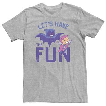 Big & Tall DC Comics Teen Titans Go! Starfire Raven Let's Have The Fun Tee