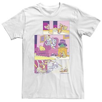 Big & Tall Tom And Jerry Cheese Comic Tee