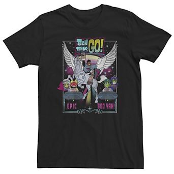 Big & Tall DC Comics Teen Titans Go! Group Shot Epic Boo Yah! Zip Hoodie Tee