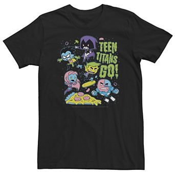 Big & Tall DC Comics Teen Titans Go! Group Shot Neon Portrait Tee
