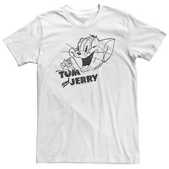 Big & Tall Tom And Jerry Sketch Vintage Tee