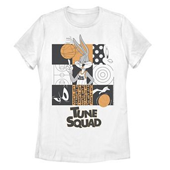 Juniors' Space Jam 2 Bugs Bunny Panel Collage Tee