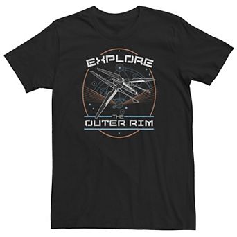 Big & Tall Star Wars Galactic Explore the Outer Rim Logo Tee