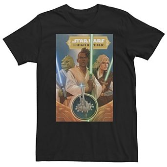 Big & Tall Star Wars Hero Group Shot Cover Poster Tee
