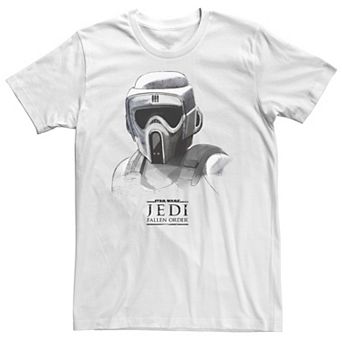 Big & Tall Star Wars Jedi: Fallen Order Grayscale Scout Trooper Tee