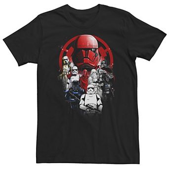 Big & Tall Star Wars Storm Trooper Group Shot Splatter Poster Tee