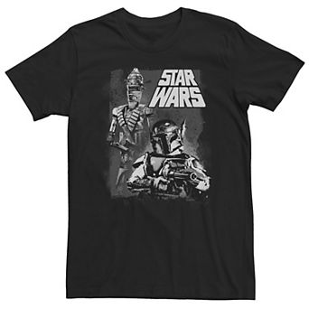 Big & Tall Star Wars Bounty Hunters Boba Poster Tee