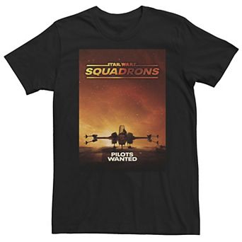 Big & Tall Star Wars: Squadrons Pilots Wanted Poster Tee