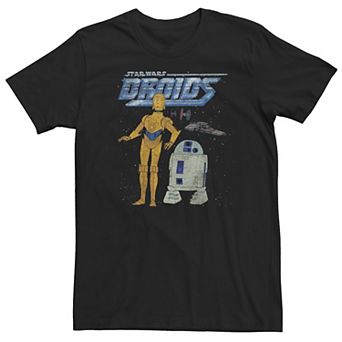 Big & Tall Star Wars Vintage Droids Poster Tee