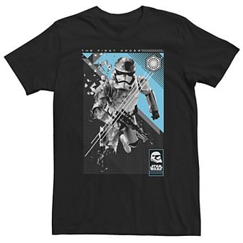 Big & Tall Star Wars First Order Poly Trooper Poster Tee