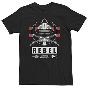 Big & Tall Star Wars The Force Awakens Rebel Fighter Symbol Tee