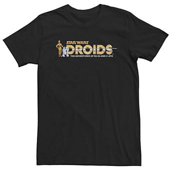Big & Tall Star Wars Droids Panel Logo Tee