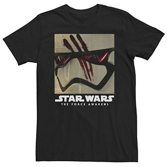 Big & Tall Star Wars Finn's Helmet Episode 7 Blood on Mask Tee