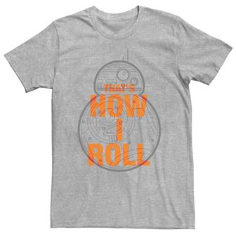 Big & Tall Star Wars Force Awakens BB-8 That's How I Roll Tee