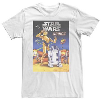 Big & Tall Star Wars Animated Droids Retro Tee