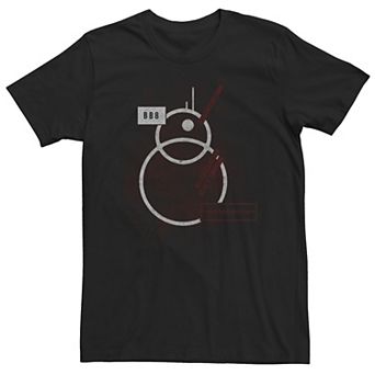 Big & Tall Star Wars BB-8 Simple Linear Tee