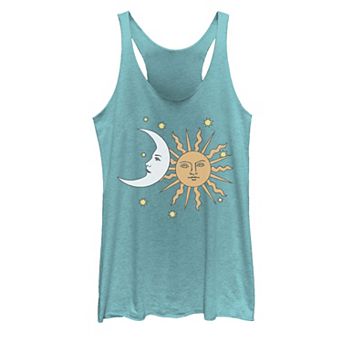 Juniors' Moon And Sun Colorful Portrait Tank Top