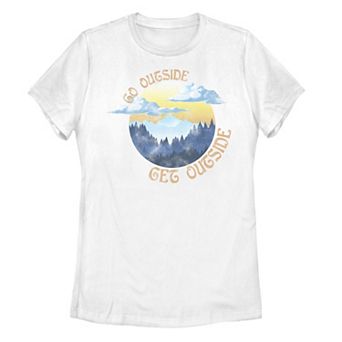 Juniors' "Go Outside Get Outside" Landscape Tee