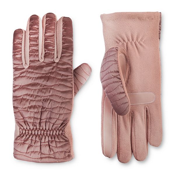 Women's isotoner Insulated Water Repellent Quilted Gloves
