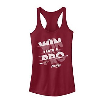 Juniors' Nerf "Win Like A Pro" Glitch Text Tank Top