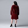 Women's Simply Vera Vera Wang Faux Fur Jacket