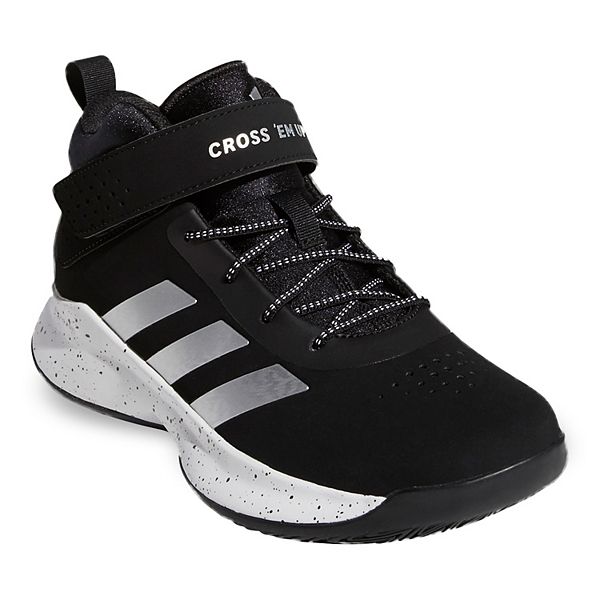 adidas Cross Em Up 5K Kids' Wide-Width Basketball Shoes