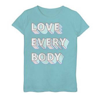 Girls 7-16 Love Everybody Word Stack