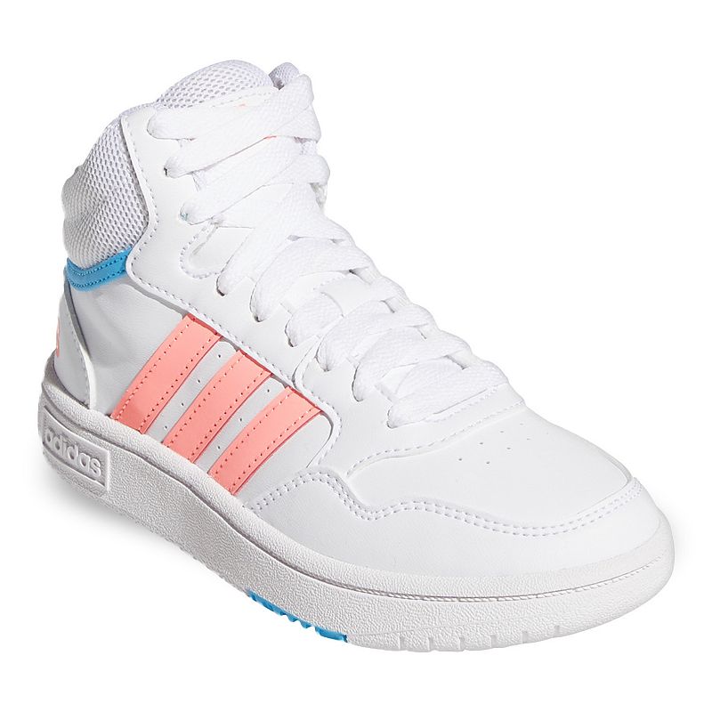 adidas Hoops 3.0 Kids Basketball Shoes, Girls, Size: 11, White