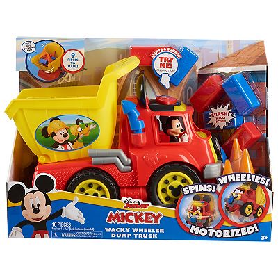 Disney Junior Mickey Mouse Funhouse Wacky 2024 Wheeler Dump Truck, Interactive