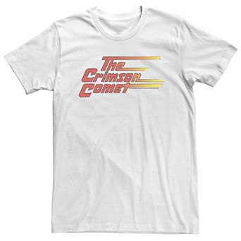Big & Tall DC Comics The Flash Crimson Comet Text Poster Tee