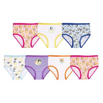 Toddler Girl Bluey 7 Pack Underwear Briefs