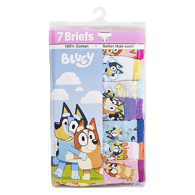 Toddler Girl Bluey 7 Pack Underwear Briefs