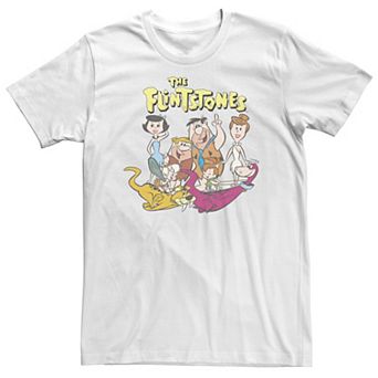Big & Tall The Flintstone Family Portrait Logo Tee