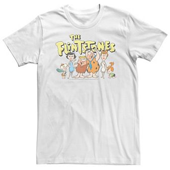 Big & Tall The Flintstones Meet The Family Portrait Tee