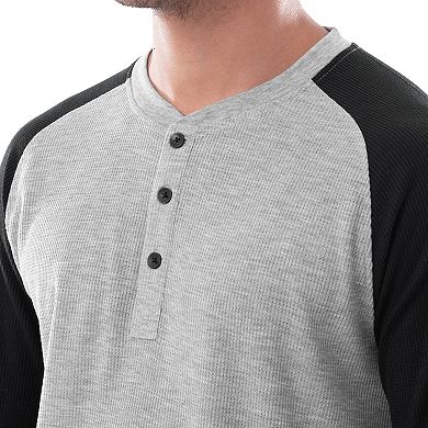 Men's IZOD Waffle Henley Top & Fleece Pajama Set