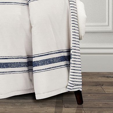 Lush Decor Farmhouse Stripe Throw