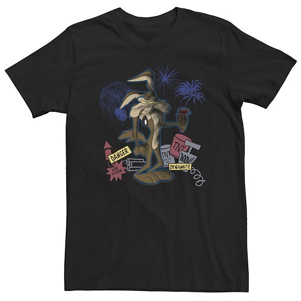 Big & Tall Looney Tunes Wile E. Coyote Tnt Portrait Tee