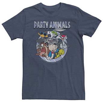 Big & Tall Looney Tunes Group Shot Party Animals Tee