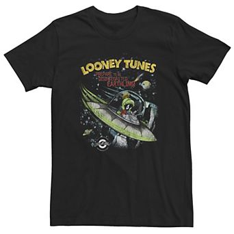 Big & Tall Looney Tunes Marvin The Martian Prepare To Be Disintegrated Tee