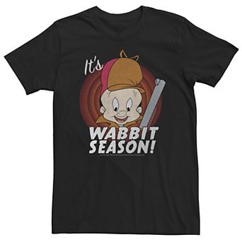 Big & Tall Looney Tunes Elmer Fudd It's Wabbit Season Tee