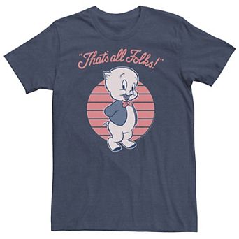 Big & Tall Looney Tunes Porky Pig That's All Folks Tee