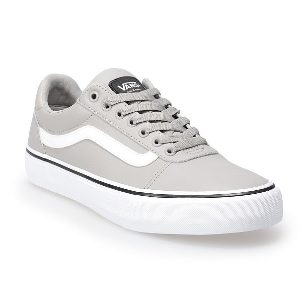 Grey and leather vans on sale