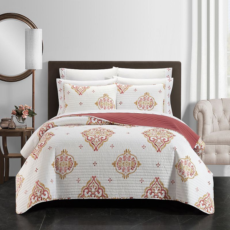 72008074 Chic Home Citroen Quilt Set with Sheets, Multicolo sku 72008074