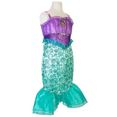 Disney Princess Ariel Girls Dress Costume