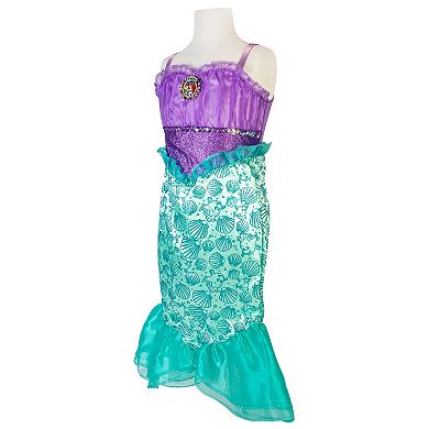 Disney Princess Ariel Girls Dress Costume