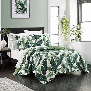 Chic Home Palm Springs Quilt Set with Sheets