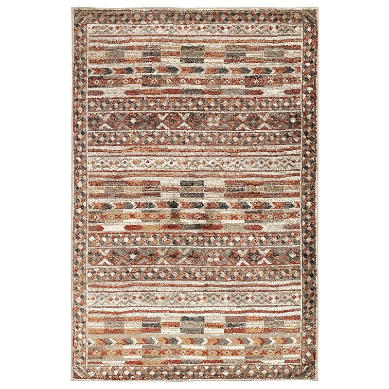 Liora Manne Ashford Tribal Rug, Red, 5X7.5 Ft