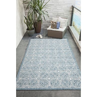Liora Manne Carmel Antique Tile Indoor Outdoor Rug