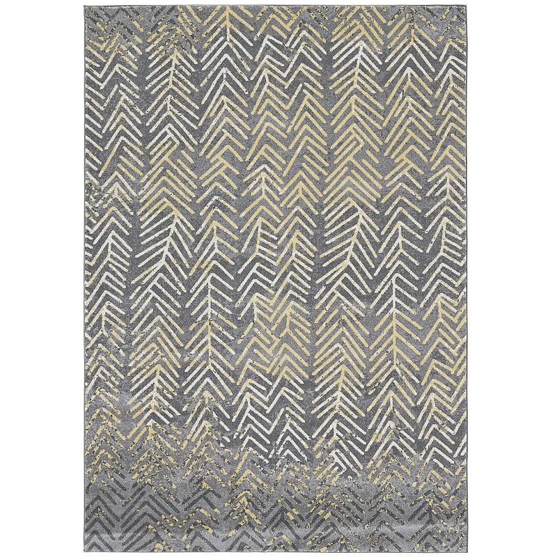 Weave & Wander Milania Gray Rug, Grey, 5X8 Ft